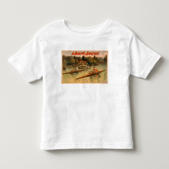 En mörk hemlig scenisk affisch t shirt (Framsida)