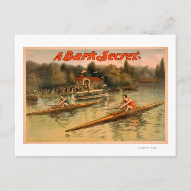 En Mörk Hemlig teatralisk Poster Vykort (Framsida)