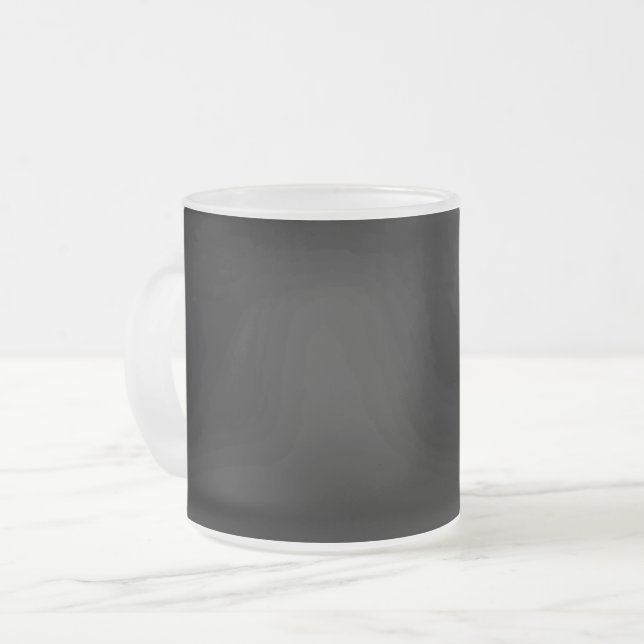 En mörk, solid svart textur fyller bilden frostad glasmugg (Framsida vänster)