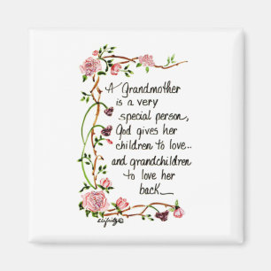 En mormor är en mycket Speciellare person Magnet