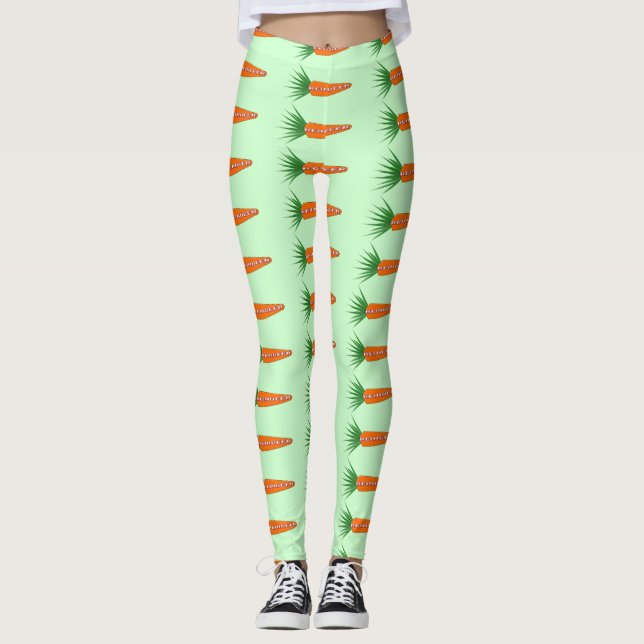 En morot för julrenar leggings (Framsida)