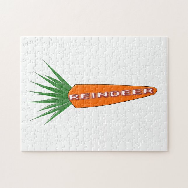 En morot för julrenspussel pussel (Horisontell)