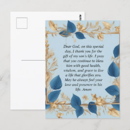 En mors bön för hennes son vykort