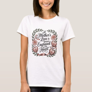 En mors kärlek är för alltid ingraverad i hjärtat t shirt