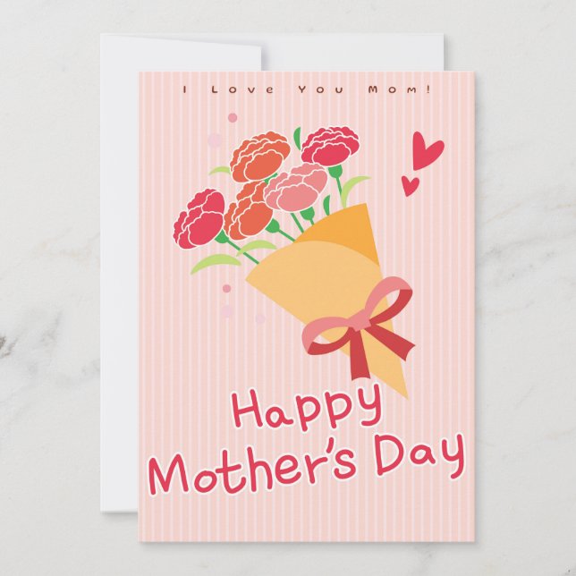 En mors kärlek - elegant morsdagskort julkort (Framsida)