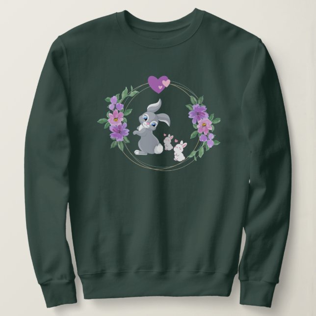 En mors kärleks kanin t shirt (Design framsida)