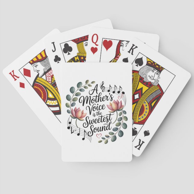 En mors röst är den sötaste ljudet casinokort (Baksidan)