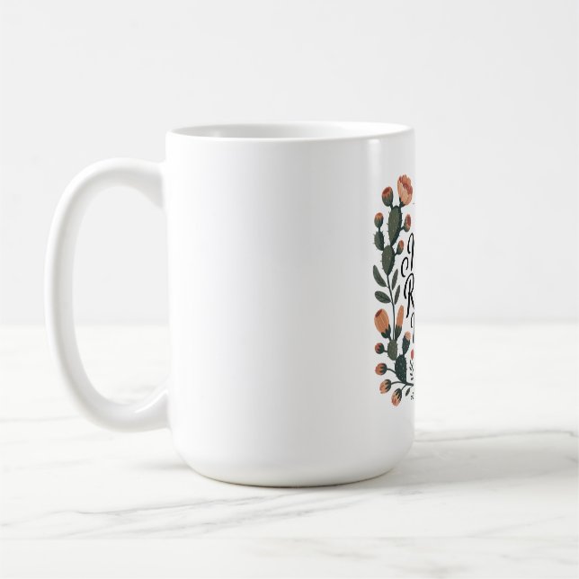 En mors styrka inspirerar alla kaffemugg (Vänster)
