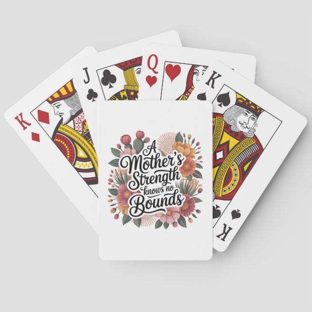 En mors styrka känner inga gränser casinokort (Baksidan)