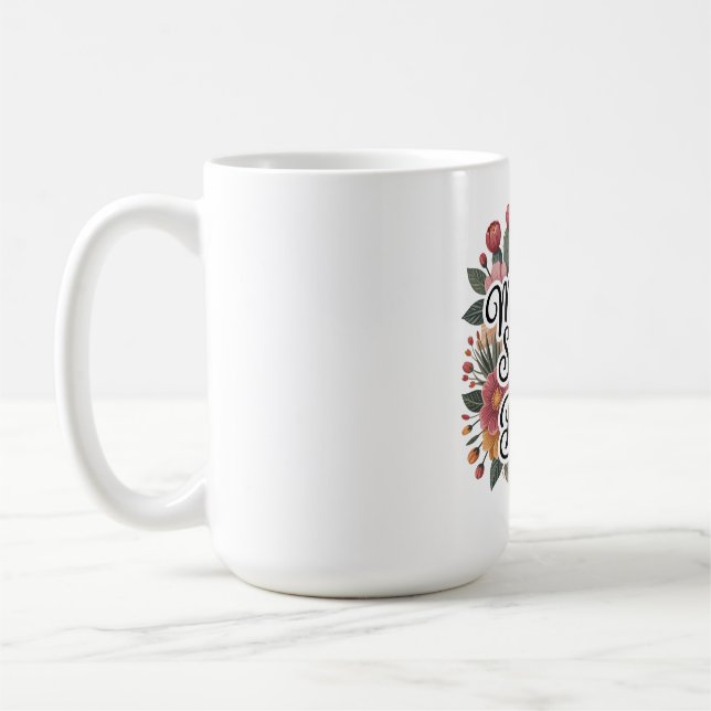 En mors styrka känner inga gränser kaffemugg (Vänster)