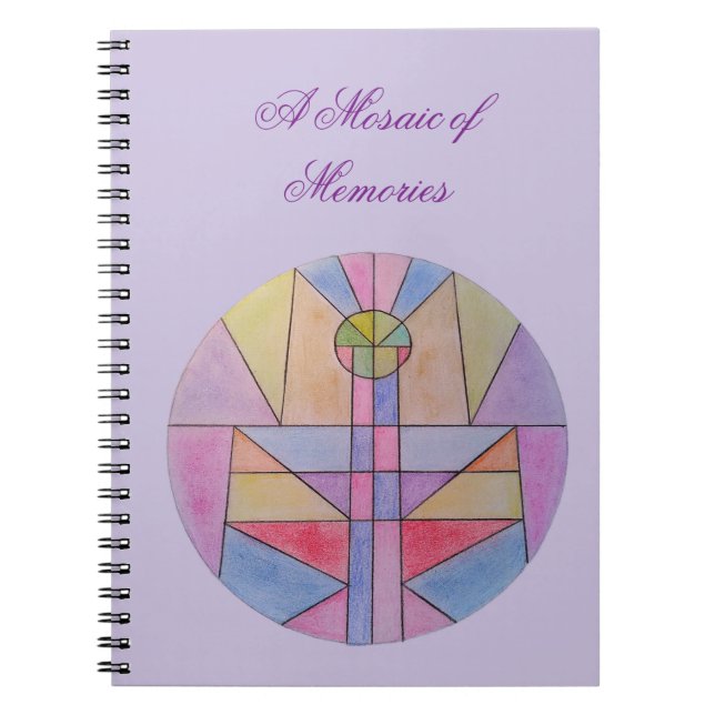 En mosaik av minnesjournal anteckningsbok  (Framsidan)