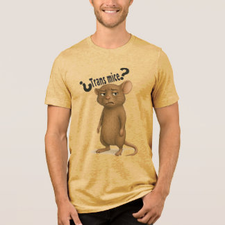En möss förvirrad av dum påstående t shirt