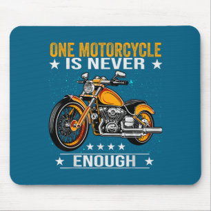 En motorcykel är aldrig nog - Roligt motorcykelcit Musmatta