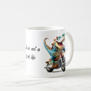 En motorcykelresa kaffemugg