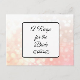 En mottagare för receptkortet Bride Bröllop Vykort
