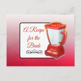 En mottagare för receptkortet Bride Bröllop Vykort