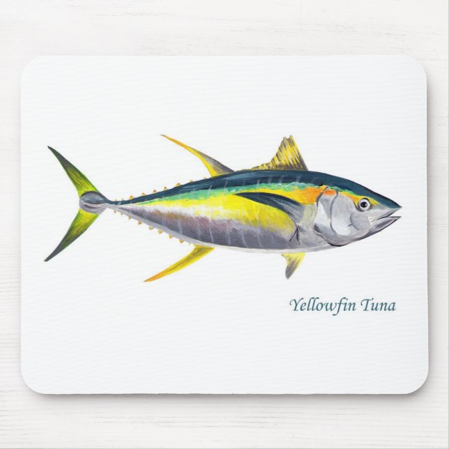 En mousepad för Yellowfintonfiskfisk Musmatta (Framsidan)