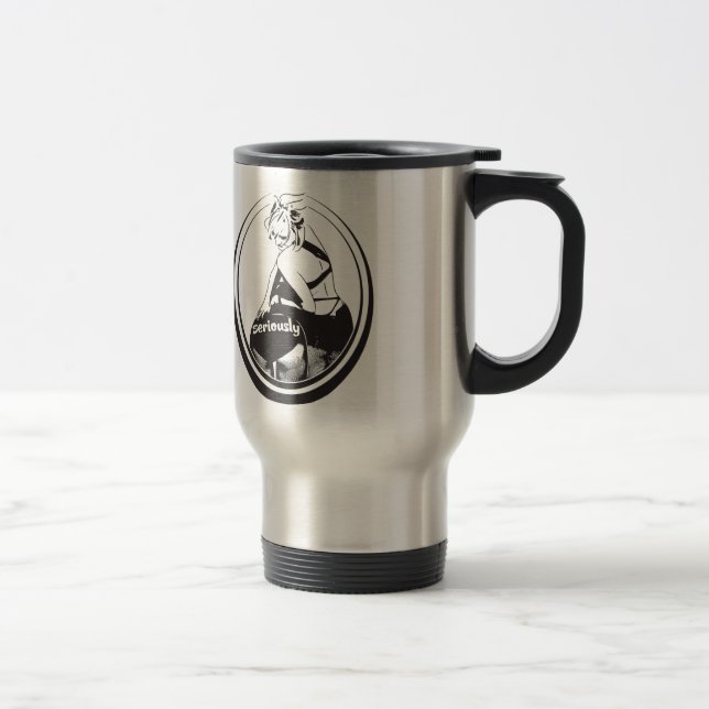 En mugg! allvarligt läger för drink! resemugg (Höger)