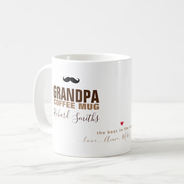 En Mugg för den bästa farfar nånsin, med kärlek... (Framsida vänster)