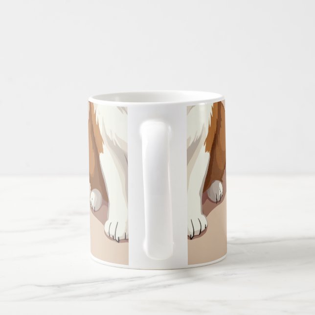 En mugg med en walesisk Corgi-design. (Handtag)