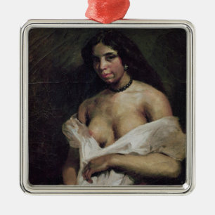 En mulattkvinna, c.1821-24 julgransprydnad metall