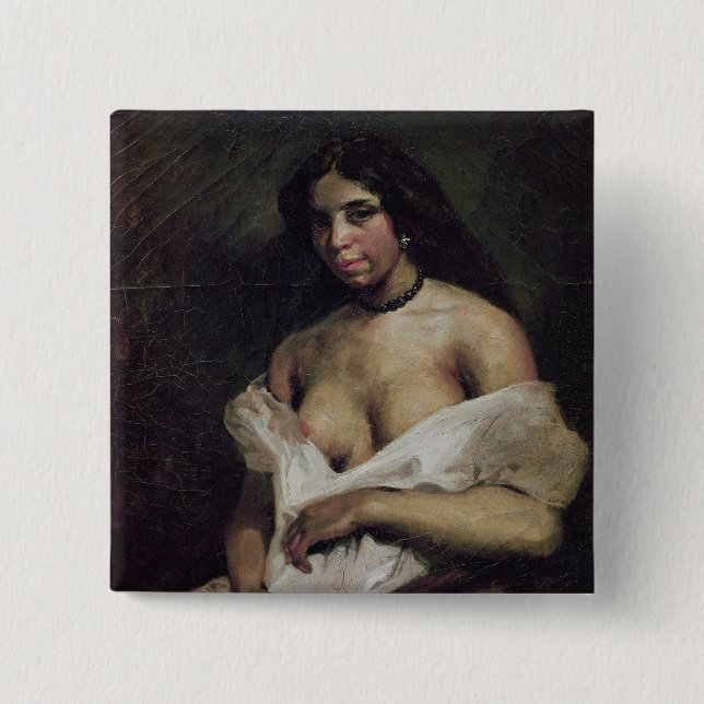 En mulattkvinna, c.1821-24 knapp (Framsida)