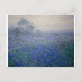 "En mulen dag Bluebonnets nära San Antonio" Vykort