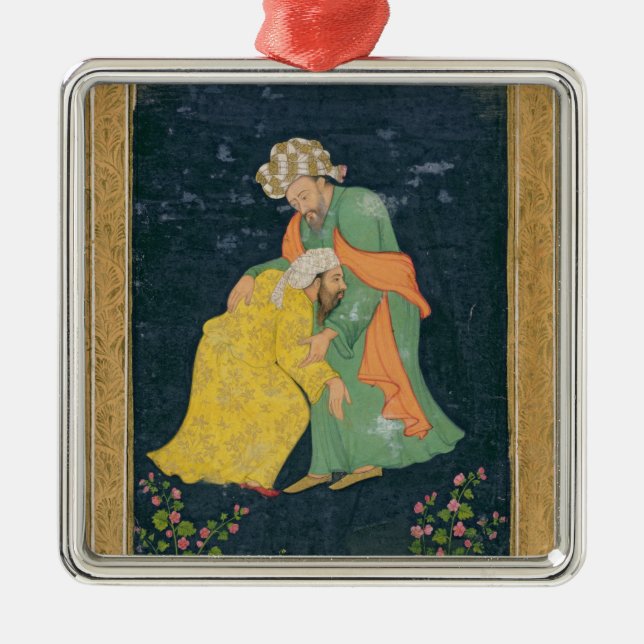 En Mullahstråkföring besegrar till en man i den Julgransprydnad Metall (Framsidan)