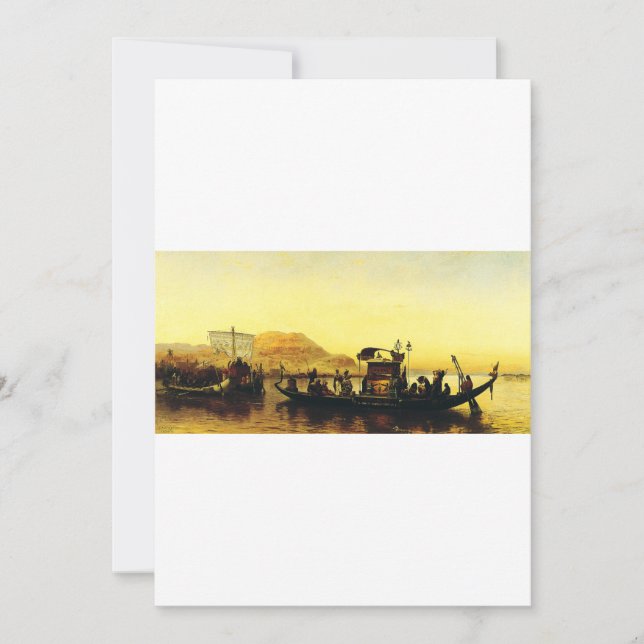 En mummy på Nilen av Frederick Arthur Inbjudningar (Framsida)