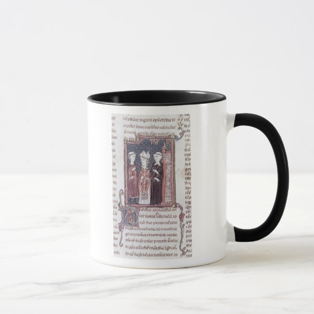 En munk, en biskop och en Abbot Mugg (Höger)