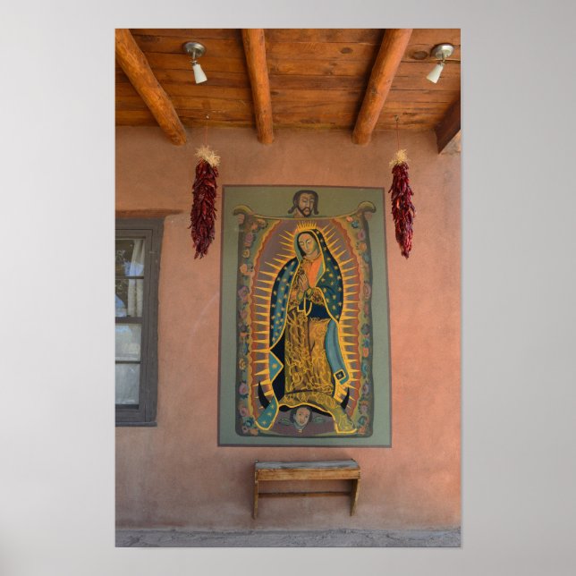 En mural av Vår Fru av Guadalupe, New Mexico  Poster (Framsidan)