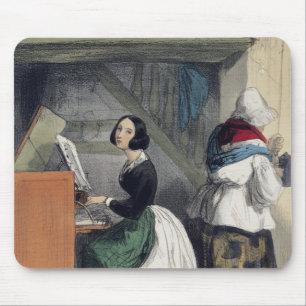 En musik skolar eleven, från 'Les Femmes de Musmatta