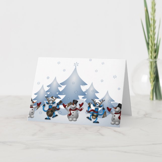 En musikalisk firande av jul helgkort (Framsida)