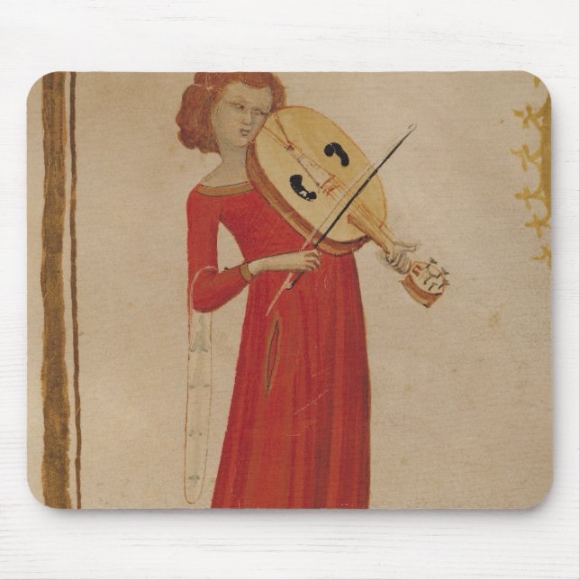 En musiker, från "De Musica" vid Boethius Musmatta (Framsidan)