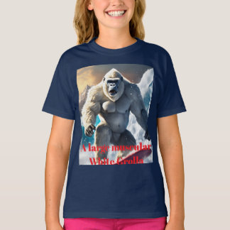 "En muskelvit gorilla" designad T Shirt