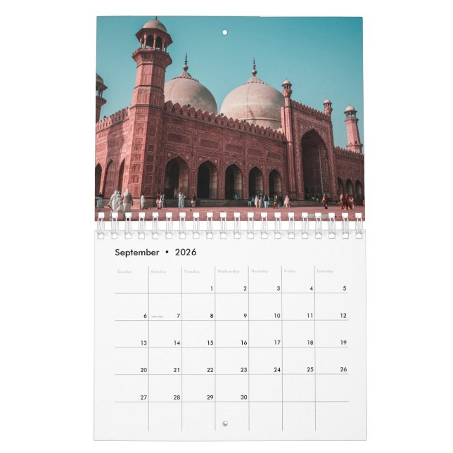 En muslimsk muslimsk mur i moskévärlden kalender (Sep 2026)