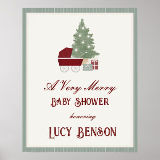 En Mycket Glad Bebis Shower Välkomstskylt Poster