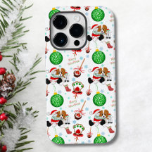En mycket glad Cavalier King Charles jul