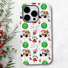 En mycket glad Cavalier King Charles jul