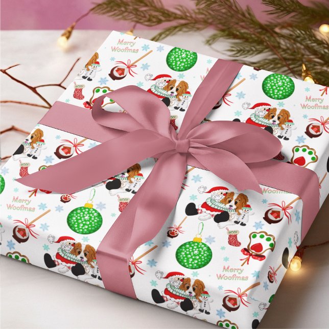 En mycket glad Cavalier King Charles julpresentwra Presentpapper (Calling all Cavalier fans! check out this Christmas paper for your holidays!)