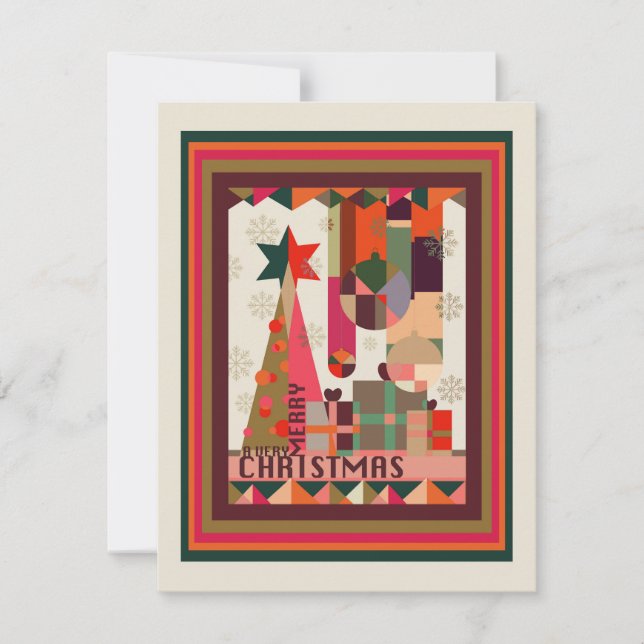 En mycket glad jul julkort (Framsida)