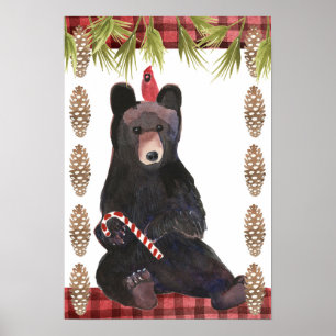 En mycket god jul med Pinecones Poster
