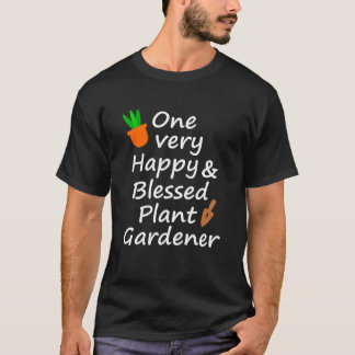 En mycket lycklig och en välsignad trädgårdsmästar t shirt