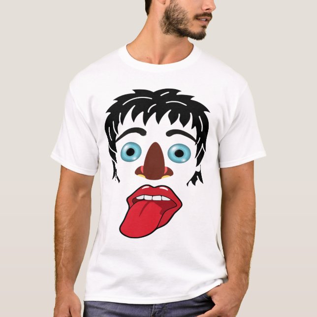 En mycket märklig mans mask T-shirt-design T Shirt (Framsida)