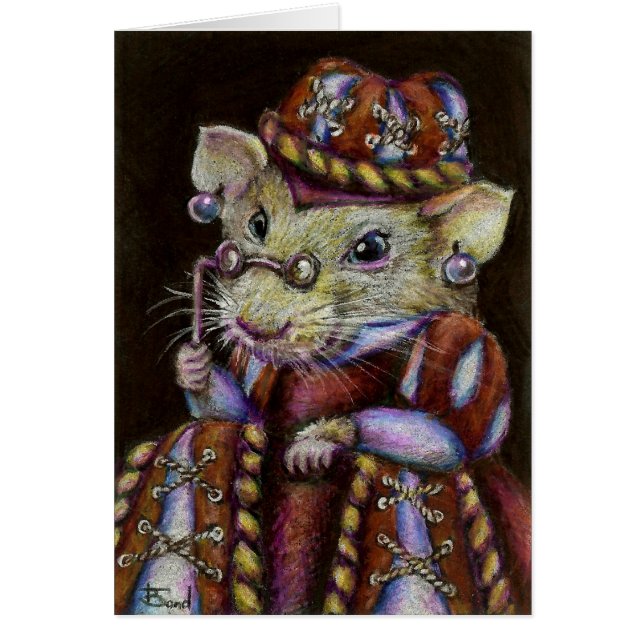 En mycket respektabel råtta hälsningskort (Framsidan)