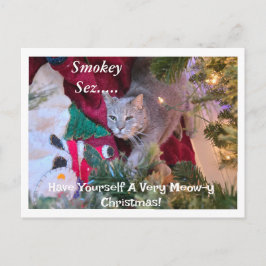EN MYCKET RÖKIG JUL HELG VYKORT