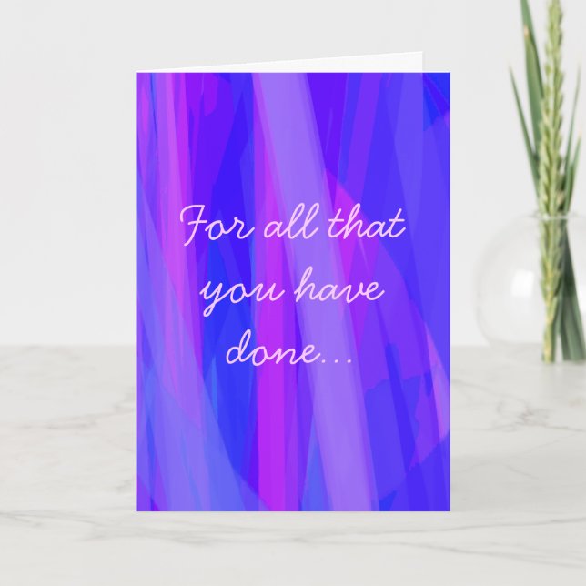 En mycket speciell Tack (Framsida)