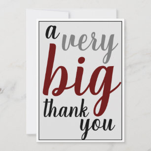 En mycket stor Tack Office Appreciation Man's Kort