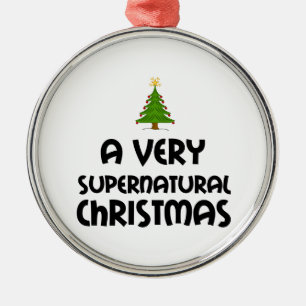 EN MYCKET SUPERNATURAL CHRISTMAS JULGRANSPRYDNAD METALL