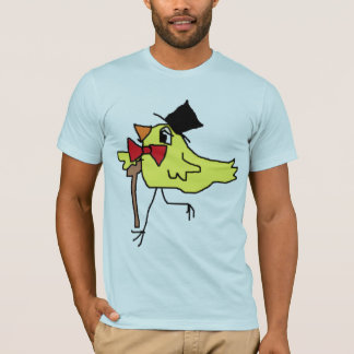 En mycket utsmyckad fågel tee shirt